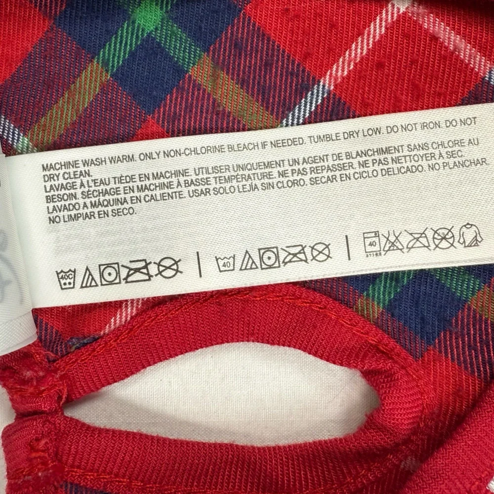 DISNEY STORE Girls Plaid Mickey Minnie Ice Skating Christmas Nightgown 5-6 Cozy‎ - Picture 12 of 12